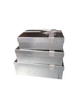 Caja El Mundo De Sofía 3pz regalo Plata 29 cm Rectangular