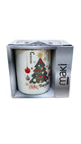 Taza El Mundo De Sofia Arbol De Navidad Porcelana Aza Dorada