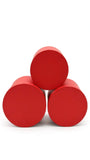 Caja De Regalo El Mundo De Sofia 3 pz 23 cm rojo redondo