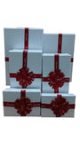 Caja El Mundo De Sofia 6 pz regalo blanca 32Cm rectangular