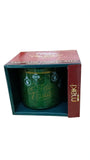 Taza Tarro Pocillo Jumbo Navidad Porcelana  Verde