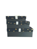 Caja Regalo El Mundo De Sofia 3 pz Negro 29cm cuadrada