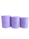Caja de regalo El Mundo de Sofia 3 pz Lila redonda 27.5 cm