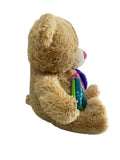 Peluche Oso TQM Mediano Lentejuela El Mundo de Sofia café 50 cm