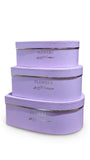 Caja de regalo El Mundo De Sofia 3 pz 33 cm morado corazon