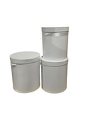Caja El Mundo De Sofia Serie 3 pz regalo blanco redonda