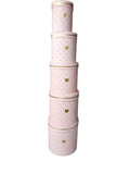 Caja Regalo El Mundo De Sofia Serie 5 PZ 28 cm rosa redonda
