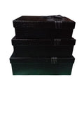 Caja de regalo El Mundo De Sofia negra 3 pz 29cm rectangular