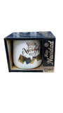 Taza KisNavidad ElMundo De Sofia Porcelana blanco Aza Dorada