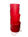 Caja de Regalo El Mundo de Sofia 3 pz Rojo redonda