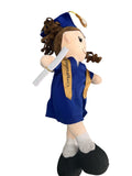 Peluche Sofía Niña Graduada Azul 40cm