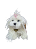 Peluche Miyoni Maltés puppy  Hipoalergénico Blanco 20cm