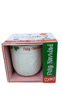 Taza El Mundo de Sofia Suéter Navidad Porcelana Blanco Hojas