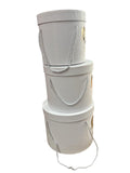 Caja de regalo El Mundo de Sofia 3pz 20cm blanco