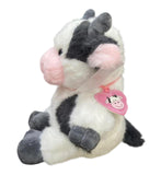 Peluche Vaca El Mundo De Sofia Blanco con Negro Sentada