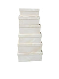 Caja El Mundo De Sofia Serie 6 pz regalo beige rectangular