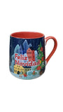 Taza De Porcelana Casa Amarilla Navidad El Mundo De Sofía