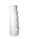 Caja de regalo El Mundo De Sofia 5 PZ blanco 31.5 cm redonda