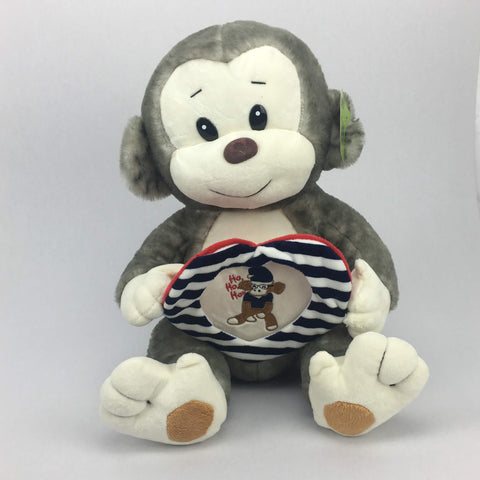 Peluche chango con corazon mayoreo - El Mundo de Sofia