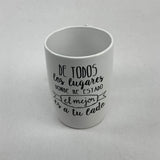 Taza de cerámica color blanco sublimada - El Mundo de Sofia