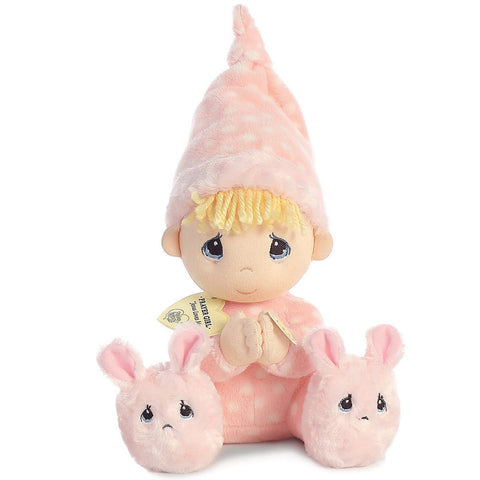 Peluche Angelito rezador mayoreo 20cm Aurora